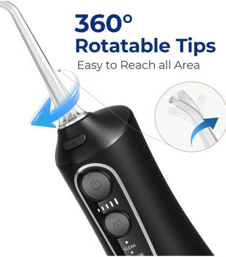 BITVAE CORDLESS ORAL CARE IRRIGATOR BLACK GOLD BV-C6 - Image 3