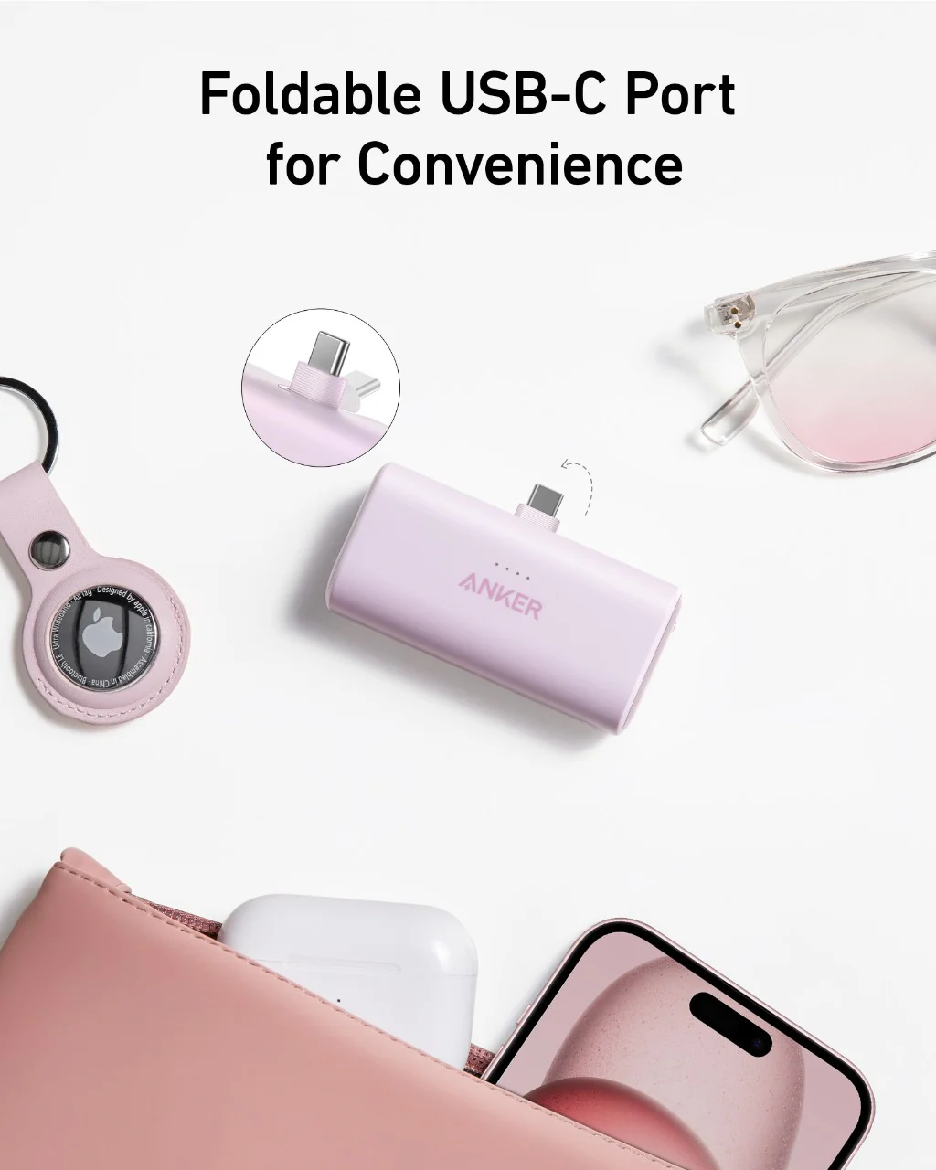 ANKER NANO 22.5W BUILT IN USB C CONNECTOR 5000 MAH POWERBANK BLUE A1653H31 - Image 5
