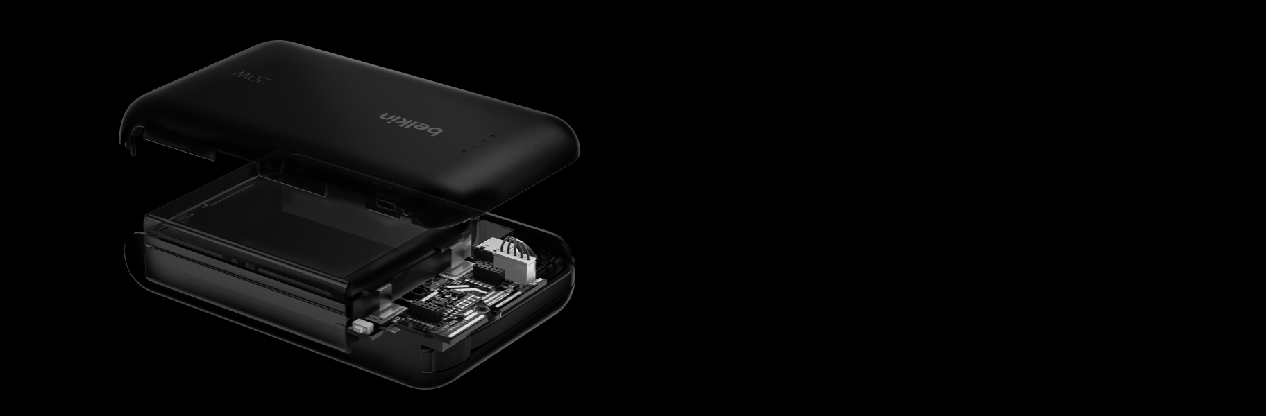 BELKIN BOOST CHARGE POWER BANK 20K WITH USB C INTEGRATED CABLE PD 30W PINK BPB024HQPK - Image 2