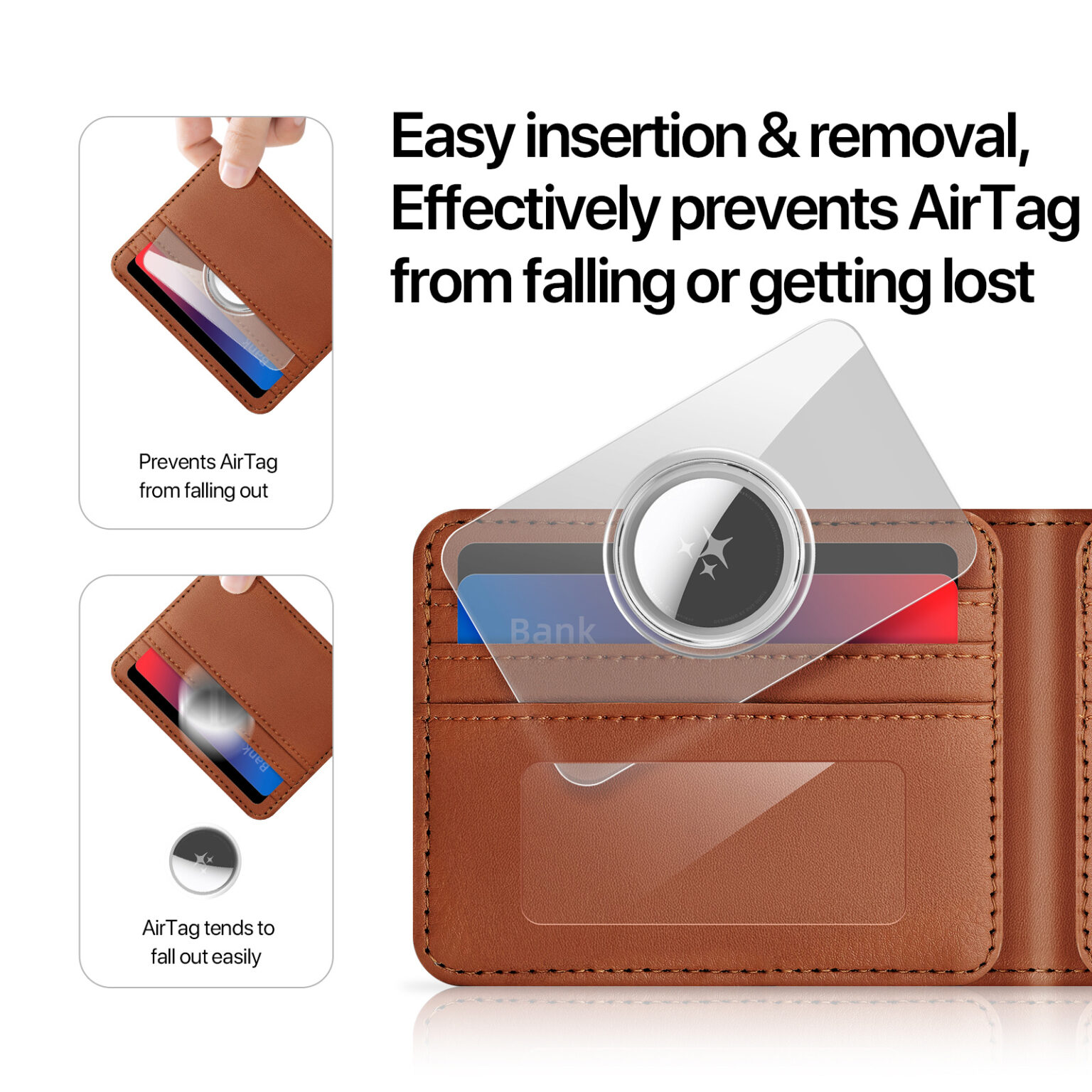 DUXDUCIS AIRTAG CARD CASE 2 PCS AIRTAG0005 - Image 5
