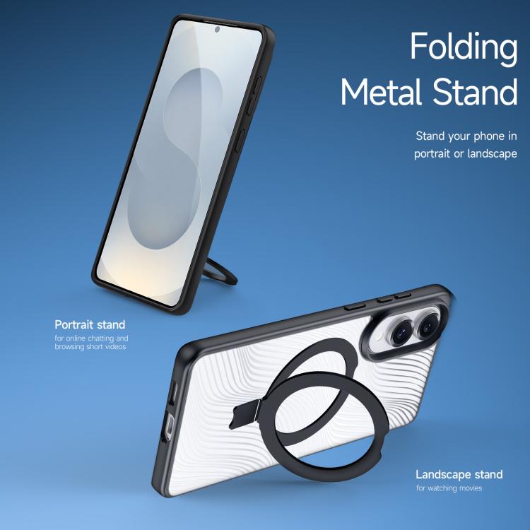 DUXDUCIS SAMSUNG S25 EDGE WITH MAGNETIC STAND AIMO MAG CASE BLACK AIMO-0323 - Image 5