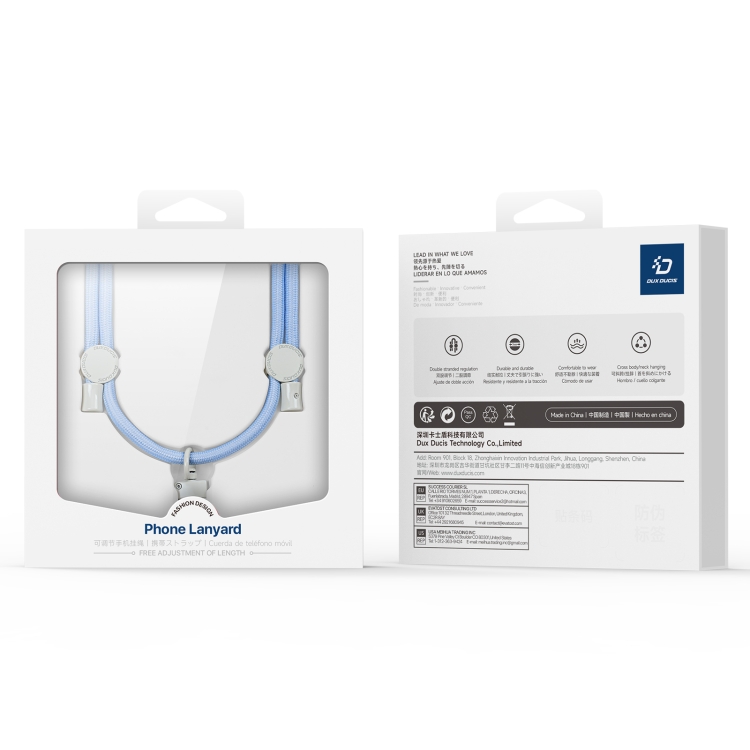 DUXDUCIS PLAZ SERIES CROSSBODY PHONE STRAP HONE LANYARD SKY BLUE PLAZ0005 - Image 2