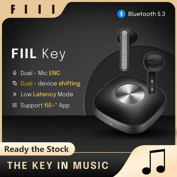 FIIL KEY TRUE WIRELESS EARBUDS BLACK F038 - Image 5