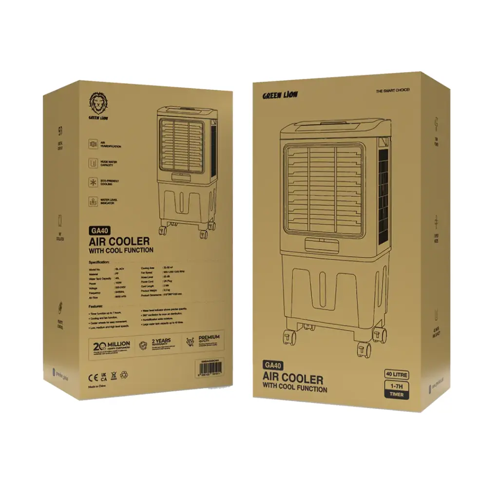 GREEN LION GA40 AIR COOLER 40L 150W WHITE GRAY GNGA40ARCWH - Image 3