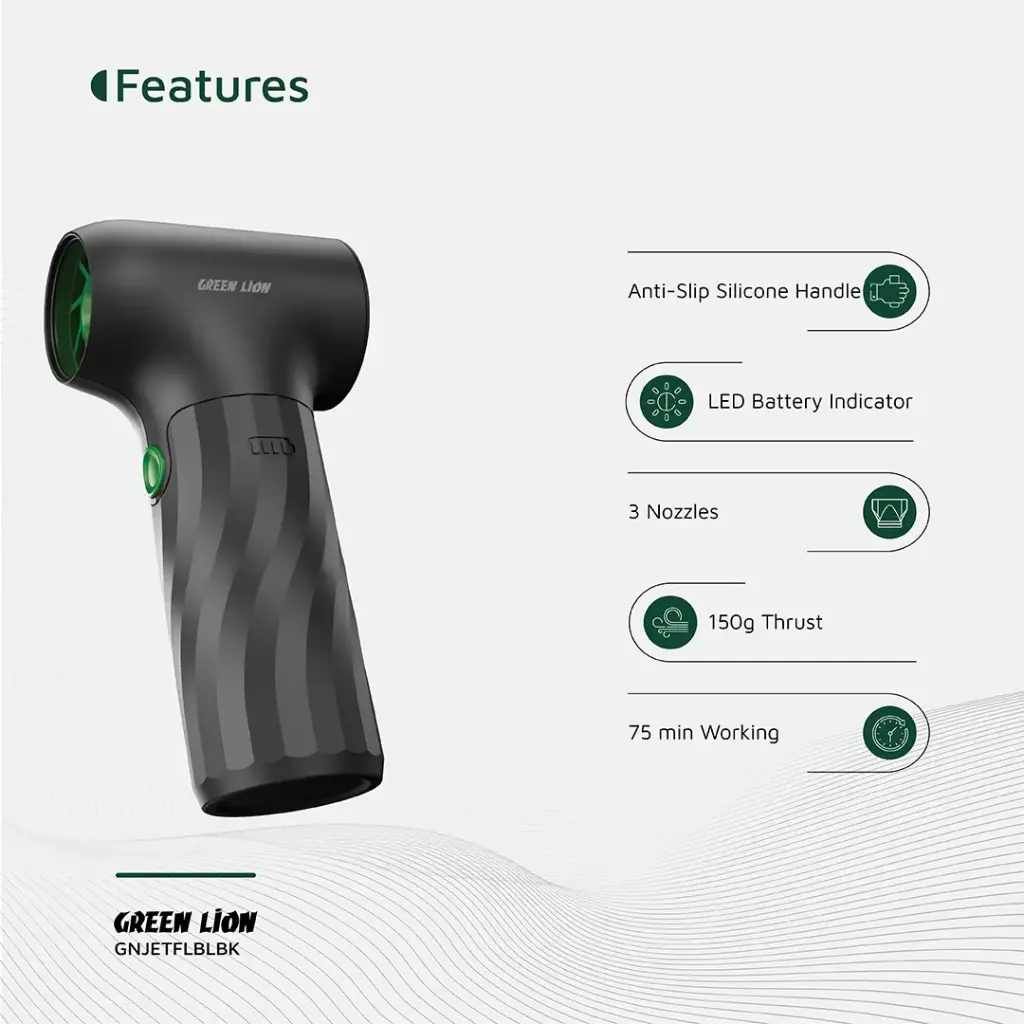 GREEN LION JETFLOW AIR BLOWER BLACK GNJETFLBLBK - Image 6