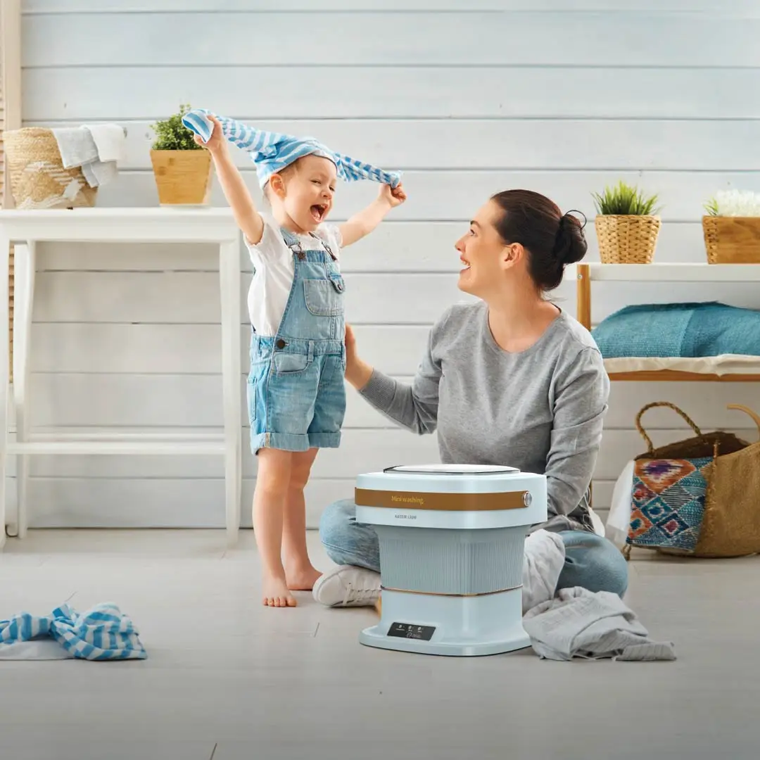 GREEN LION PORTABLE WASHING MACHINE 6L BLUE GNPRTWM6LBL - Image 2