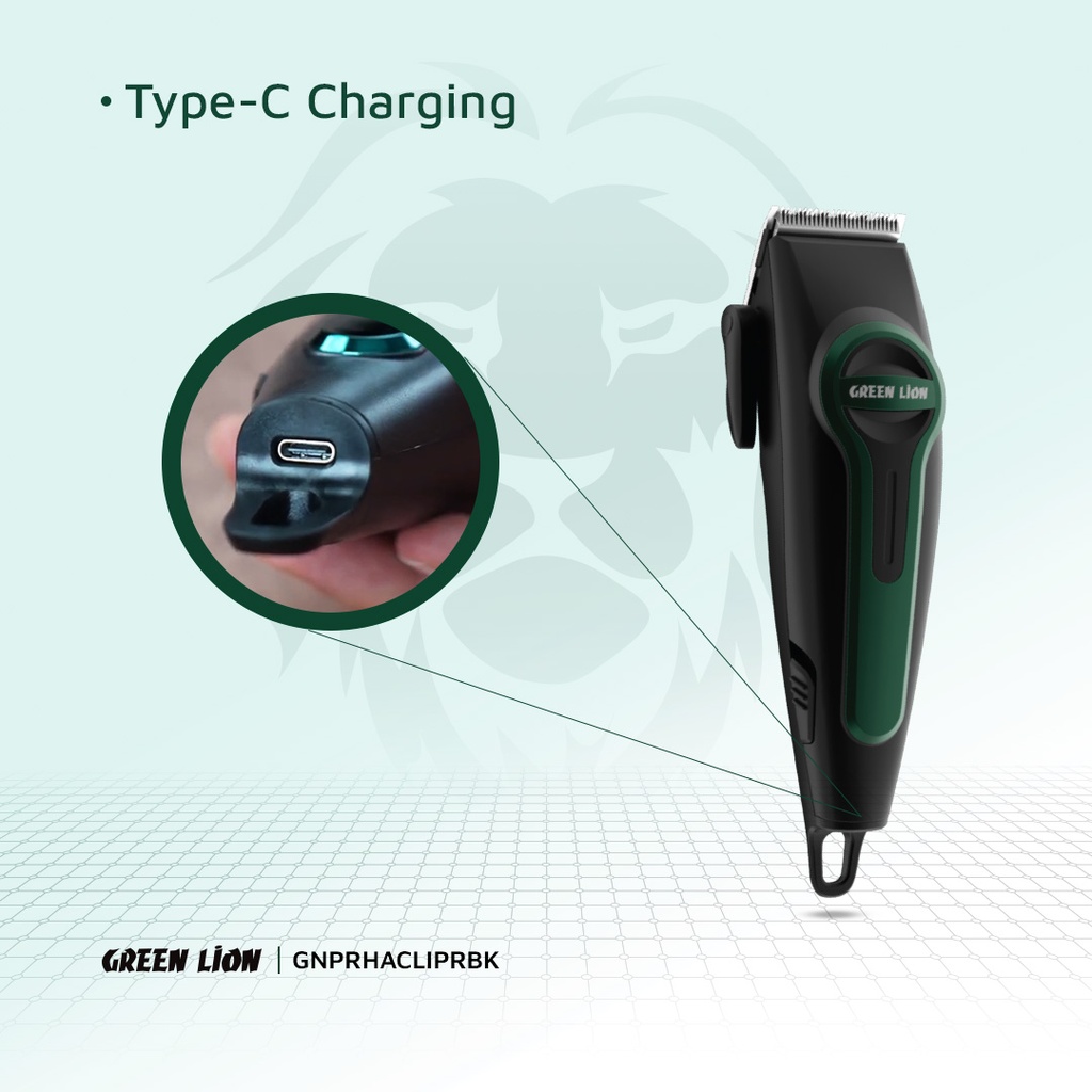 GREEN LION PROFESSIONAL HAIR CLIPPER BLACK GNPRHACLIPRBK - Image 5