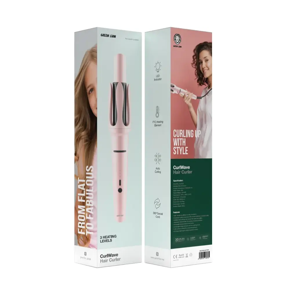 GREEN LION CURLWAVE HAIR CURLER PINK GNCRWHASTRPK - Image 2