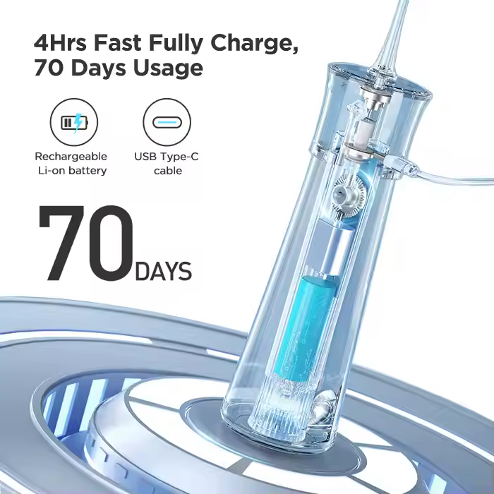 BITVAE WATER FLOSSER F30 CORDLESS ORAL IRRIGATOR 300ML BLACK BV-F30 - Image 3