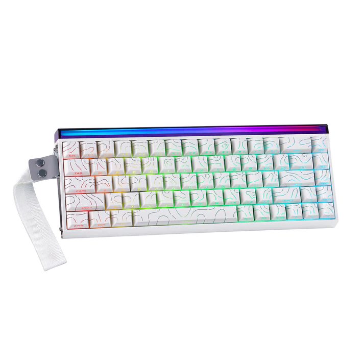AULA 68 KEYS RGB 65% WIRED MECHANICAL GAMING KEYBOARD BLACK KING SWITCH COUNTOUR WHT HERO68HE - Image 2