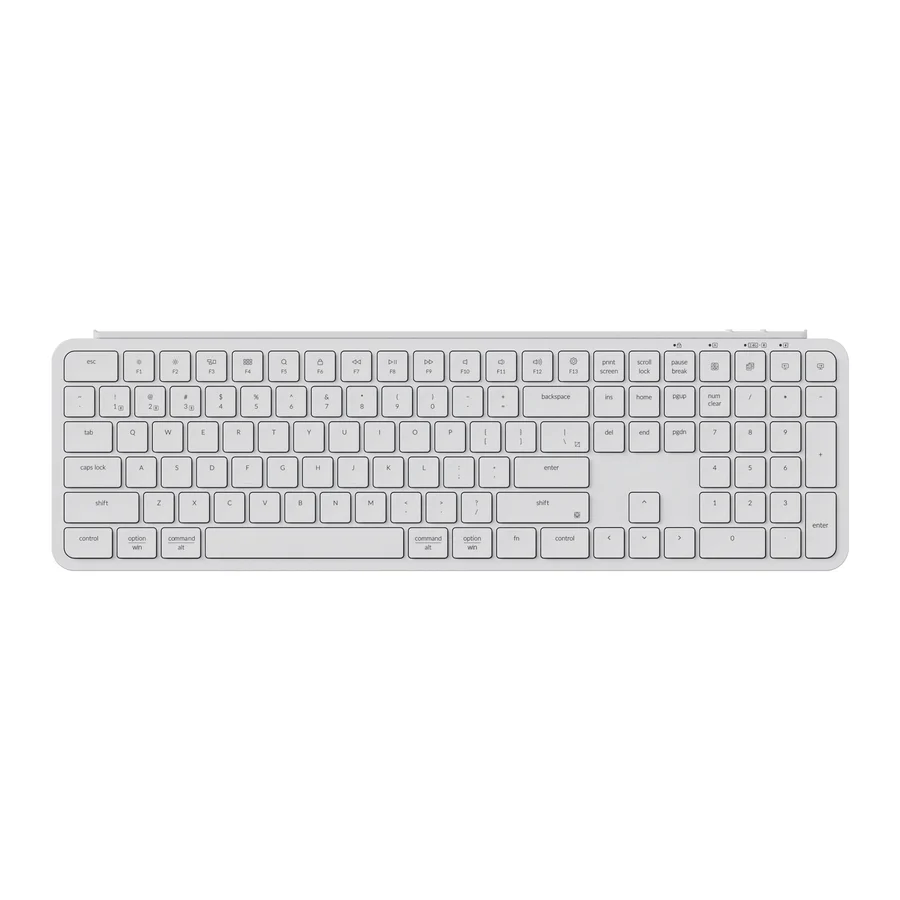KEYCHRON B1 PRO ULTRA SLIM 2.4G WIRELESS MECHANICAL KEYBOARD IVORY WHITE B1P-K8 - Image 3