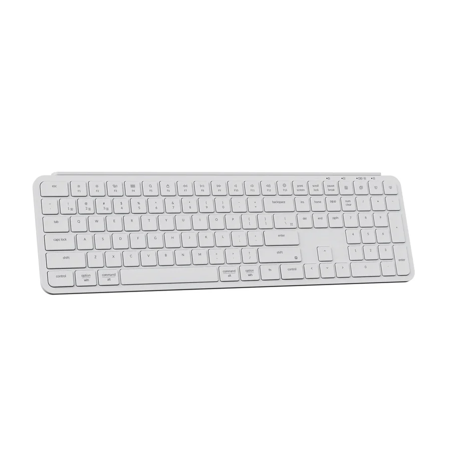 KEYCHRON B1 PRO ULTRA SLIM 2.4G WIRELESS MECHANICAL KEYBOARD IVORY WHITE B1P-K8 - Image 2