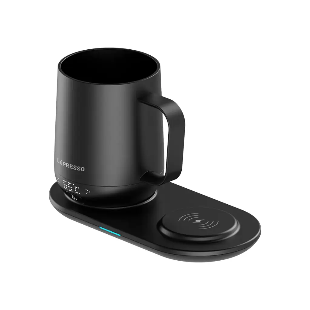 LEPRESSO SMART HEATING TRAVEL MUG WITH WIRELESS CHARGING BLACK LPFFM0034 - Image 4