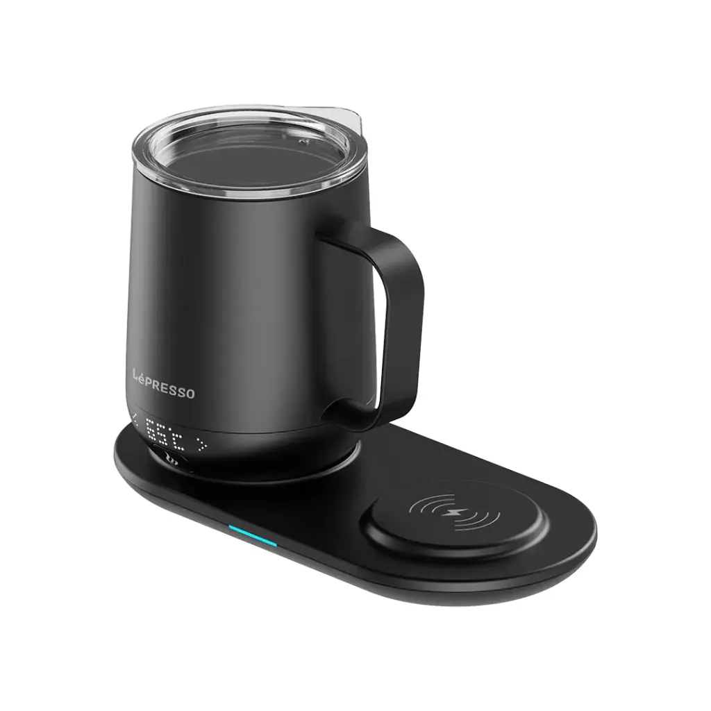 LEPRESSO SMART HEATING TRAVEL MUG WITH WIRELESS CHARGING BLACK LPFFM0034 - Image 3