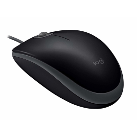 LOGITECH B110 SILENT WIRED USB MOUSE BLACK 910-005508 - Image 4