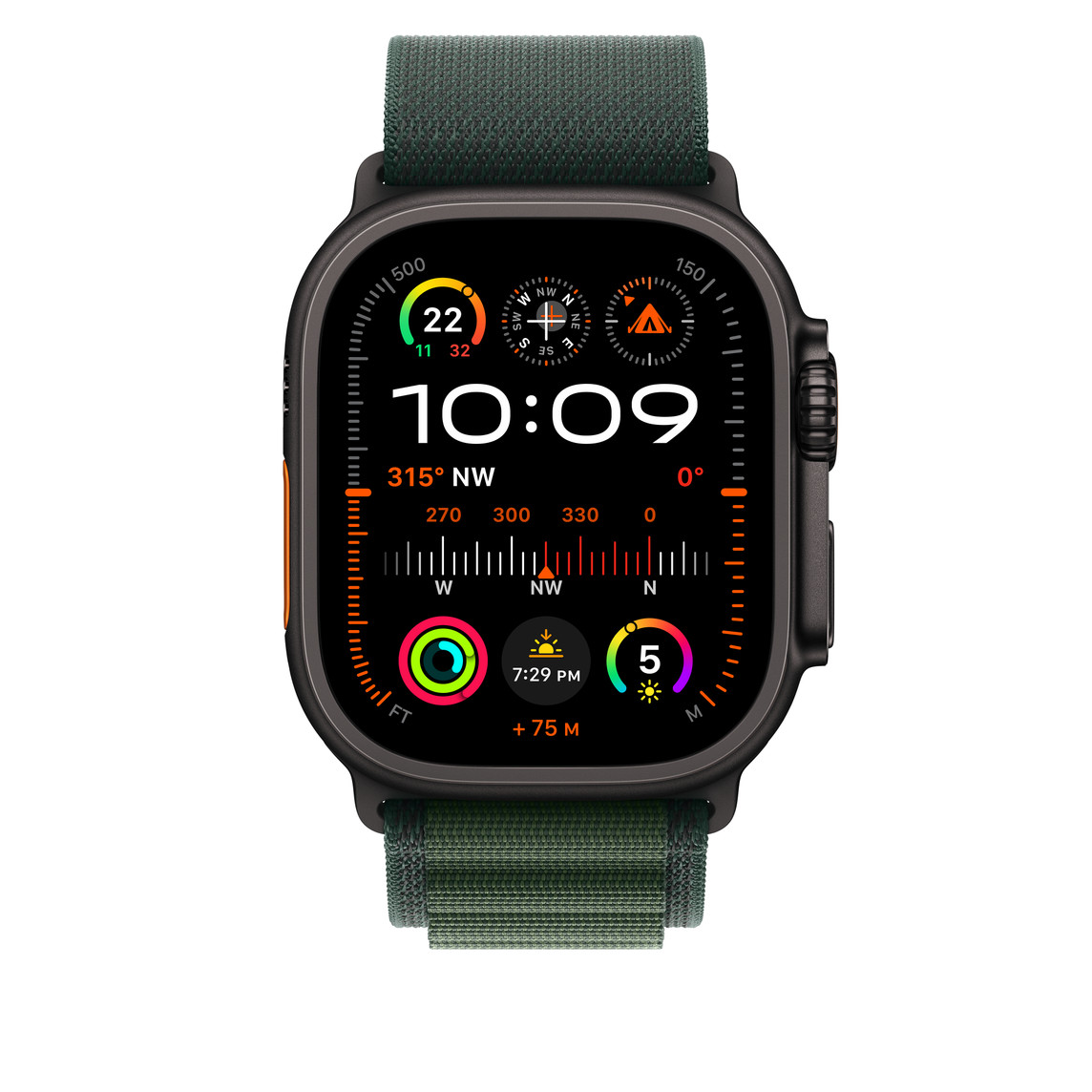 APPLE WATCH ULTRA 49MM GREEN ALPINE LOOP BAND S MQE23 - Image 2