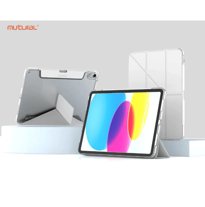 MUTURAL IPAD AIR 13 INCH (M2) QING YA SERIES FOLIO WITH HIDDEN STYLUS SLOT GRAY - Image 3