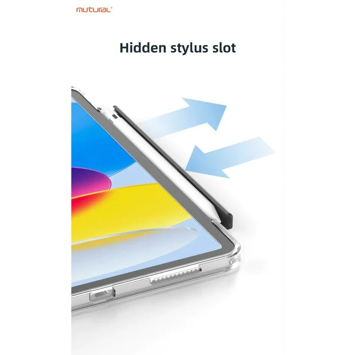 MUTURAL IPAD AIR 13 INCH (M2) QING YA SERIES FOLIO WITH HIDDEN STYLUS SLOT GRAY - Image 2