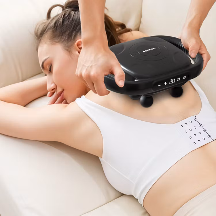 PORODO POWER PULSE 8 HEAD MASSAGE GUN BLACK PDLFST191BK - Image 3