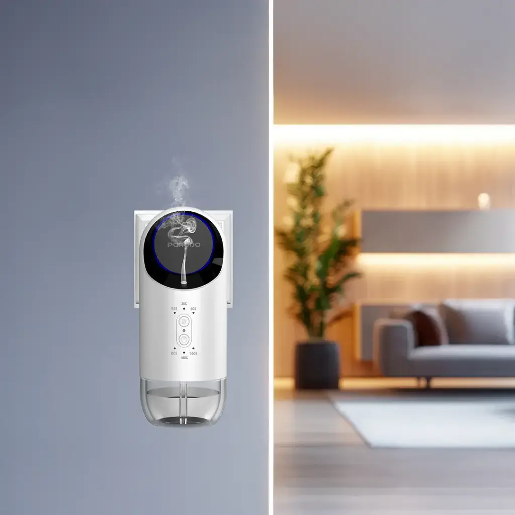 PORODO LIFESTYLE WALL PLUG IN ESSENTIAL OIL DIFFUSER WHITE PDLFST197WH - Image 2