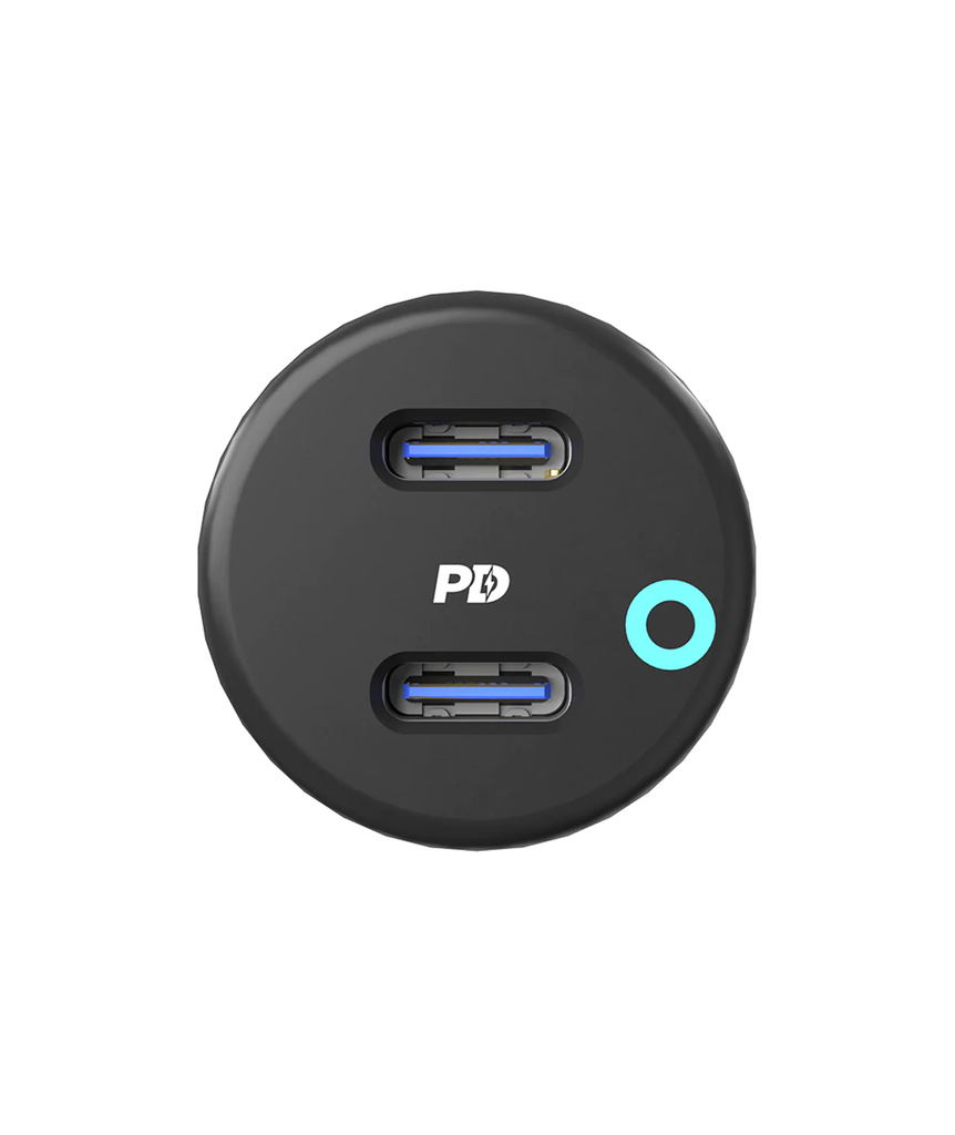POWEROLOGY 55W ULTRA QUICK CAR CHARGER PD 35W 20W DUAL USB-C PCCSR006 - Image 3
