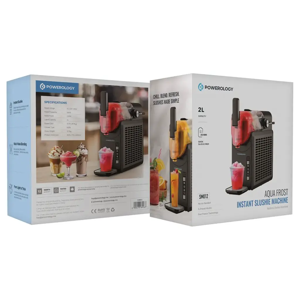 POWEROLOGY AQUA FROST INSTANT SLUSHIE MACHINE BLACK PSM012 - Image 4