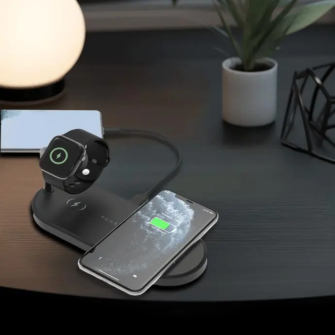 POWEROLOGY 4 IN 1 FAST CHARGING POWER DOCK 65W BLACK P41MFCHBK - Image 3