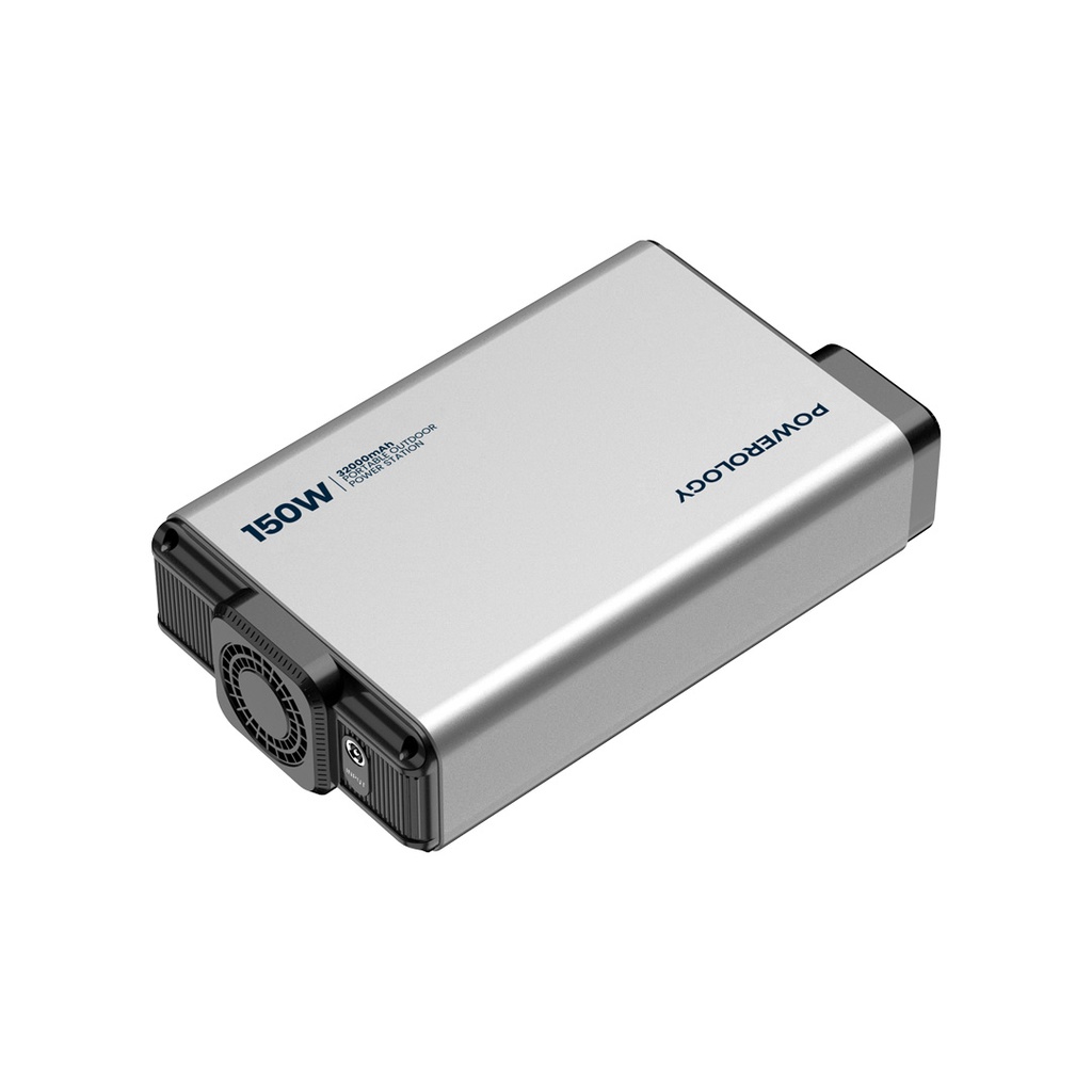POWEROLOGY 32000MAH 150W MINI POWER STATION WITH AC OUTPUT GREY PPBCHA31 - Image 4