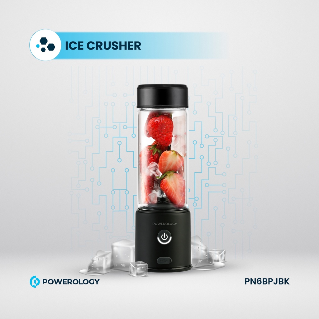 POWEROLOGY 6 BLADE PORTABLE JUICER 450ML BLACK PN6BPJBK - Image 4