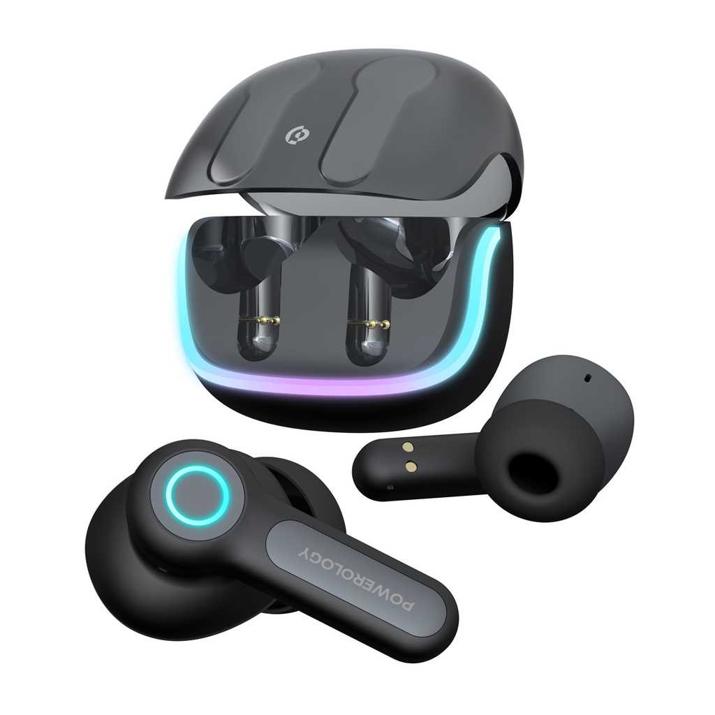 POWEROLOGY QUAD ENC TRUE WIRELESS BUDS BLACK PWLAU005BK - Image 7