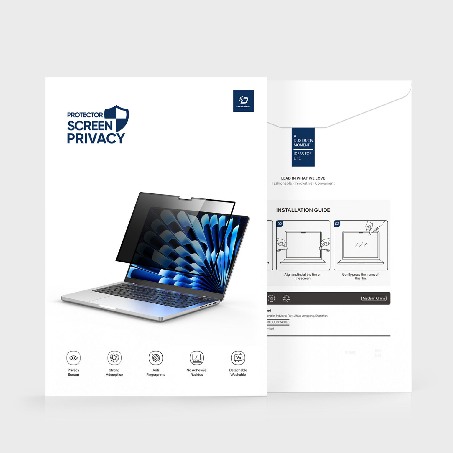 DUXDUCIS MACBOOK AIR 13.6 LENO SERIES SCREEN PROTECTOR PRIVACY DNM0002 - Image 2