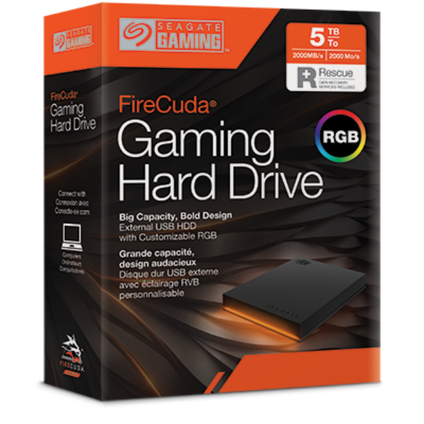 SEAGATE 2TB FIRECUDA USB 3.2 GAMING HARD DRIVE EXTERNAL HARD DRIVE STKL2000400 - Image 2