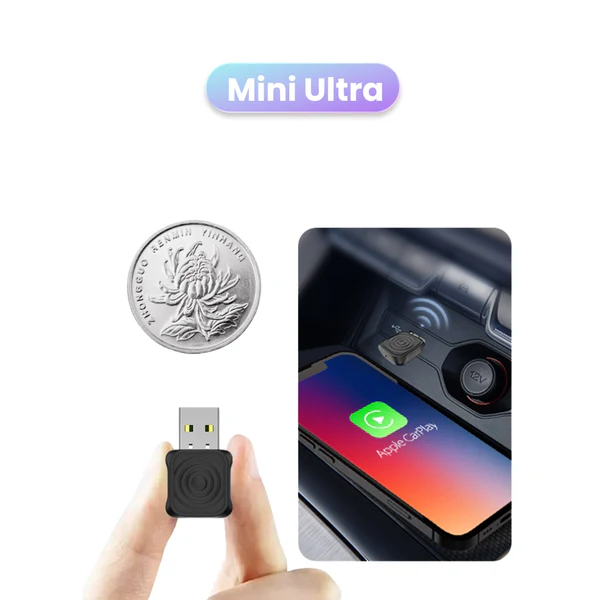 CARLINKIT MINI ULTRA CARPLAY WIRELESS ADAPTER BLACK - Image 4