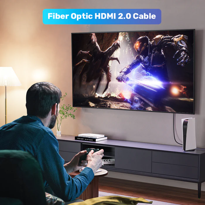 UNITEK 4K 60Hz HDMI FIBER OPTIC CABLE 15M BLACK C11072BK-15M - Image 10