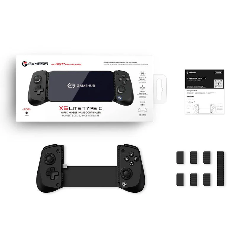 GAMESIR X5 LITE TYPE-C WIRED MOBILE GAME CONTROLLER BLACK - Image 3
