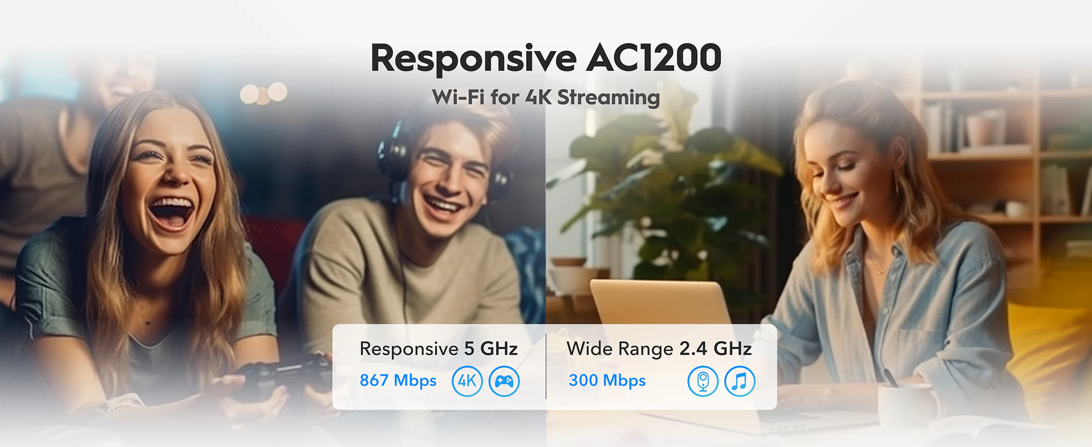 CUDY AC 1200 GIGABIT DUAL BAND MESH WIFI ROUTER WR1300S - Image 3