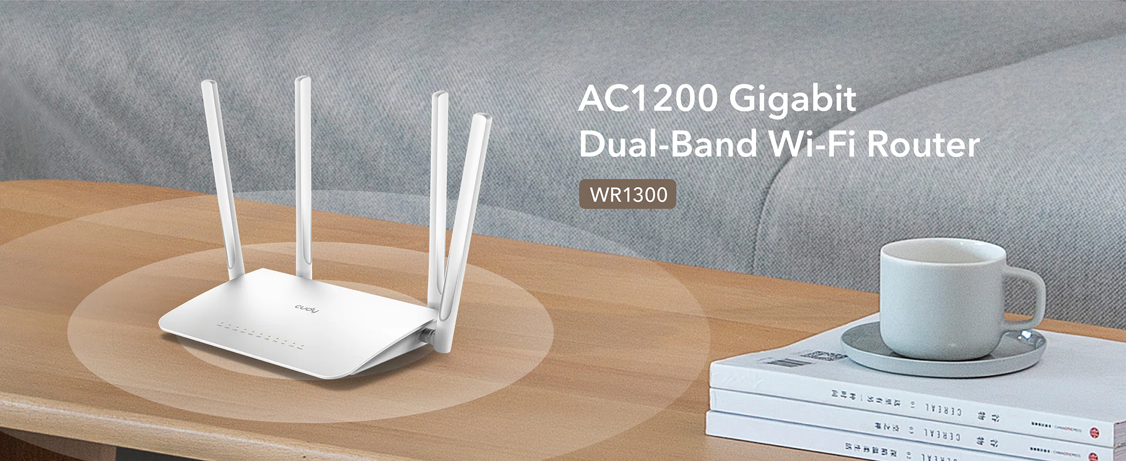 CUDY AC 1200 GIGABIT DUAL BAND MESH WIFI ROUTER WR1300S - Image 4