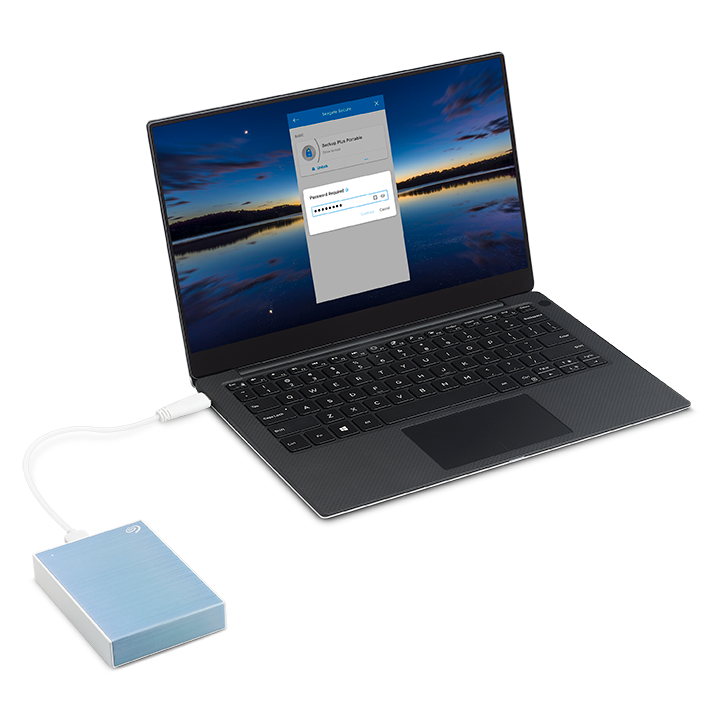 SEAGATE 4TB EXTERNAL ONE TOUCH PORTABLE HDD BLUE STKC4000402 - Image 2