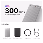 PLAUD NOTE TRANSCRIBE AI VOICE RECORDER SUMMARIZE SILVER NB-100 - Image 2