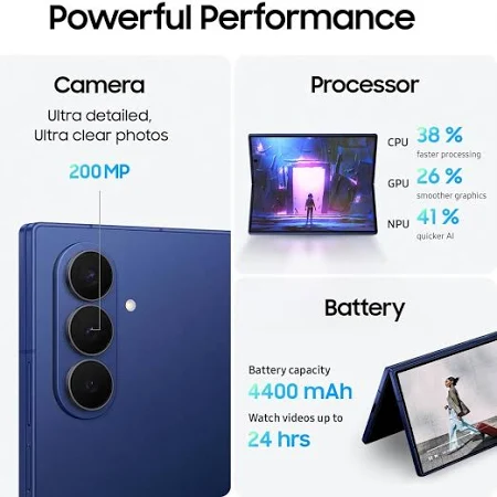 SAMSUNG GALAXY Z FOLD 7 5G 16GB 1TB BLUE SHADOW SM-F966B/DS - Image 2
