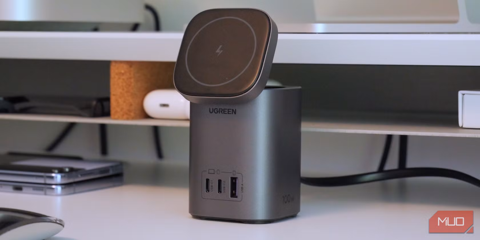 UGREEN NEXODE 100W 2 IN 1 GAN DESKTOP CHARGER 15169 - Image 2