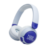 Experience the perfect blend of safety, comfort, and sound with the JBL JR 470 NC Wireless Noise Cancelling Over-Ear Headphones in Blue.