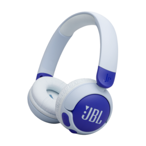 Experience the perfect blend of safety, comfort, and sound with the JBL JR 470 NC Wireless Noise Cancelling Over-Ear Headphones in Blue.