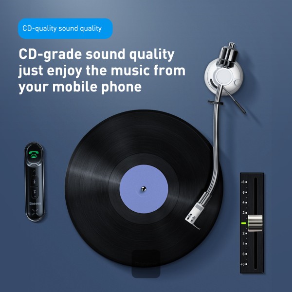 BASEUS AUX WIRELESS AUDIO RECEIVER BLACK - Image 5