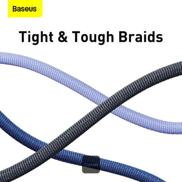 BASEUS CRYSTAL SHINE 20W TYPE C TO LIGHTNING CABLE 2M BLUE - Image 8