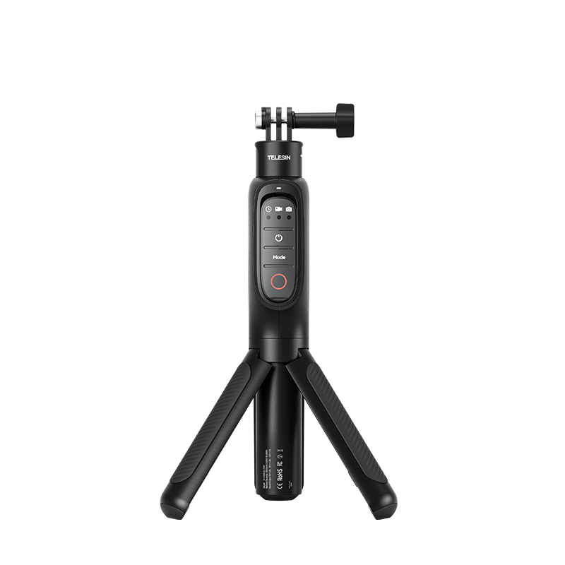 TELESIN GOPRO HERO 13 RECHARGEABLE SHORTY TRIPOD WITH REMOTE CONTROL S1-CSS-01-TGP - Image 2