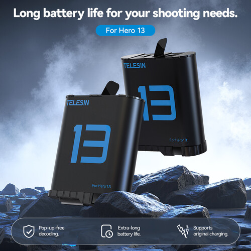 TELESIN GOPRO HERO 13 BATTERY S0-BTR-06-TGP - Image 5