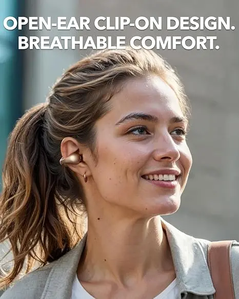 ANKER SOUNDCORE C40I OPEN-EAR CLIP EARBUDS WITH SECURE FIT GOLDEN A3331HB1 - Image 4