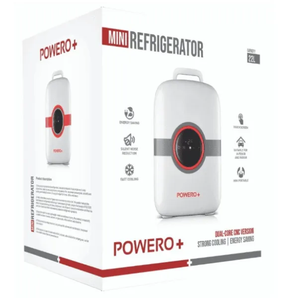 POWERO PLUS DUAL CORE MINI REFRIGRATOR 22L GRAY K22-2 - Image 5