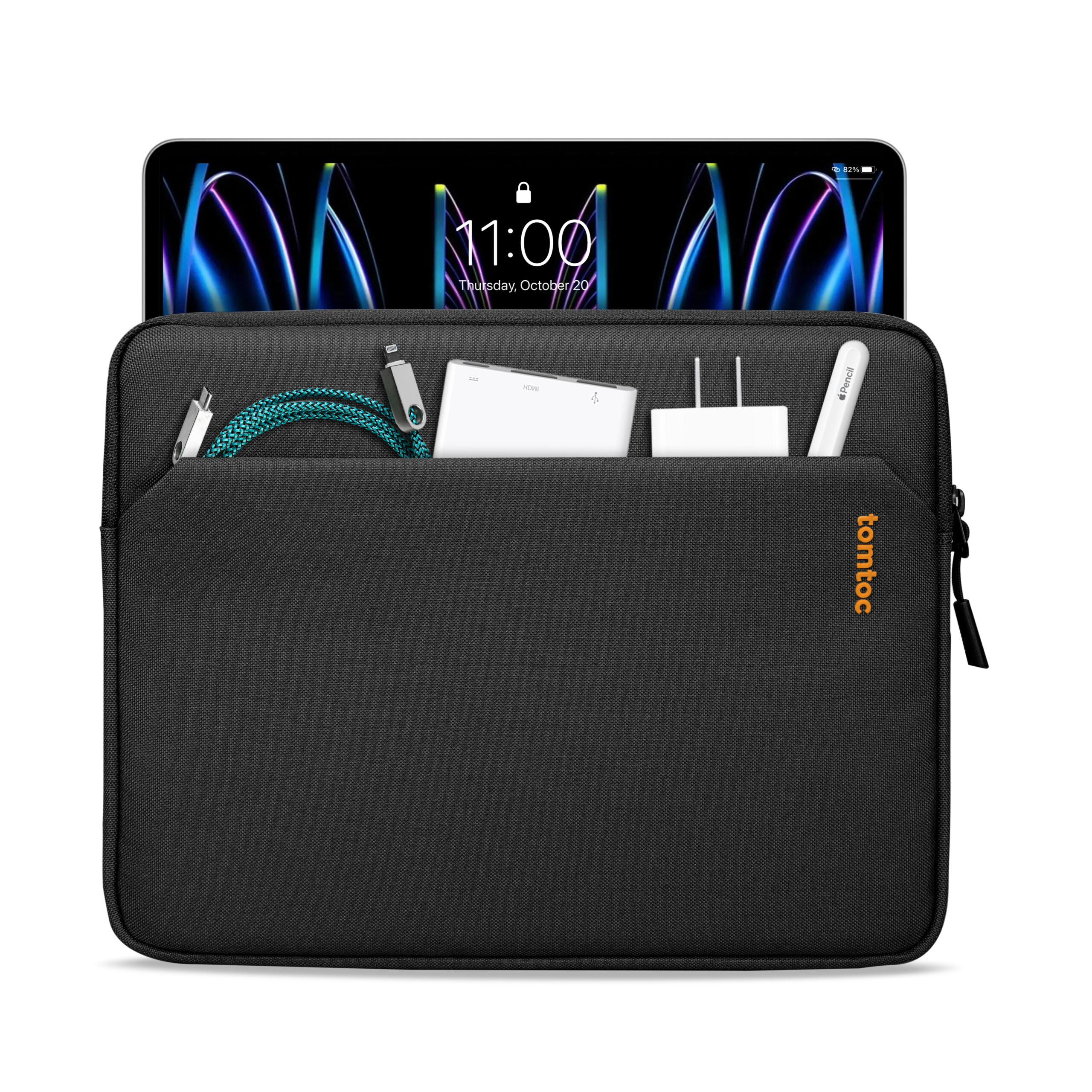 TOMTOC IPAD PRO 12.9 INCH LIGHT B18 TABLET SLEEVE BLACK B18B1D1 - Image 10